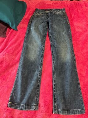 Women's Wide Leg Dark Indigo Jeans